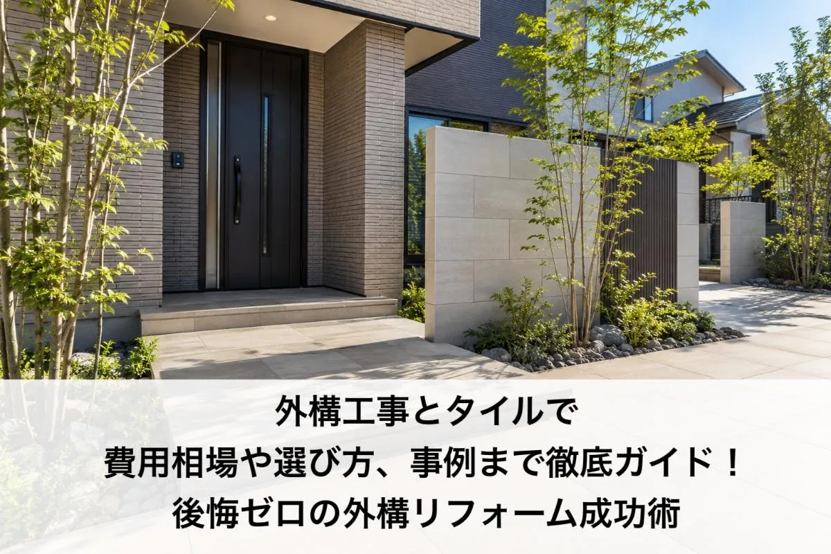 外構工事とタイルで費用相場や選び方、事例まで徹底ガイド!後悔ゼロの外構リフォーム成功術