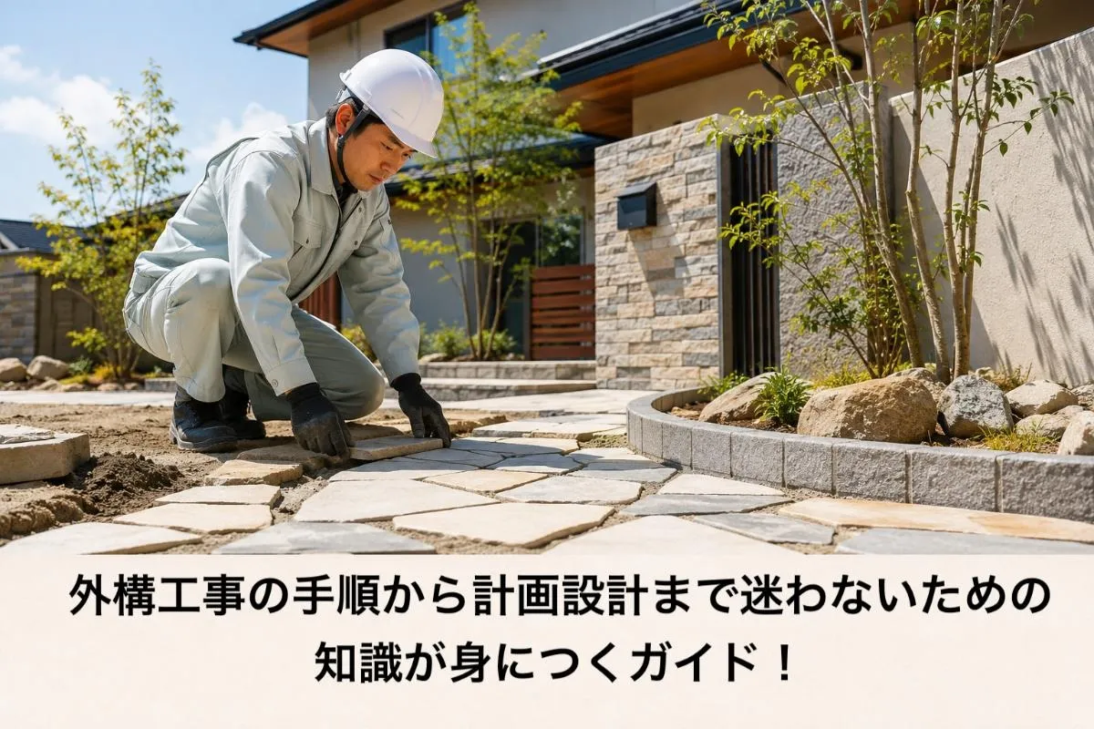 外構工事の手順から計画設計まで迷わないための知識が身につくガイド!