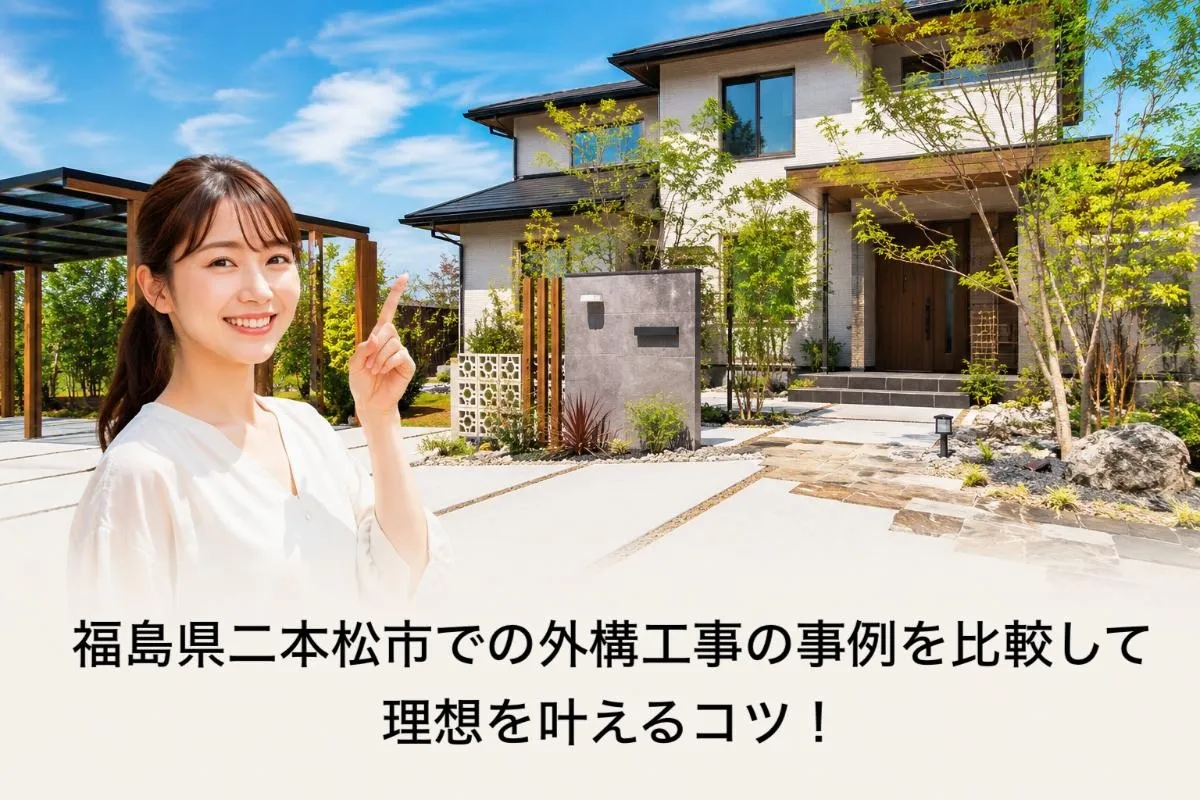 福島県二本松市での外構工事の事例を比較して理想を叶えるコツ!