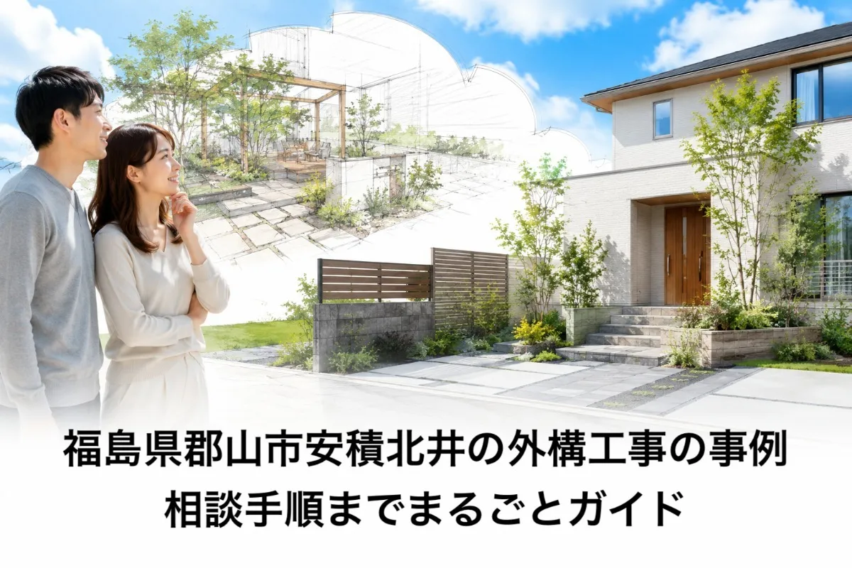 福島県郡山市安積北井の外構工事の事例|相談手順までまるごとガイド
