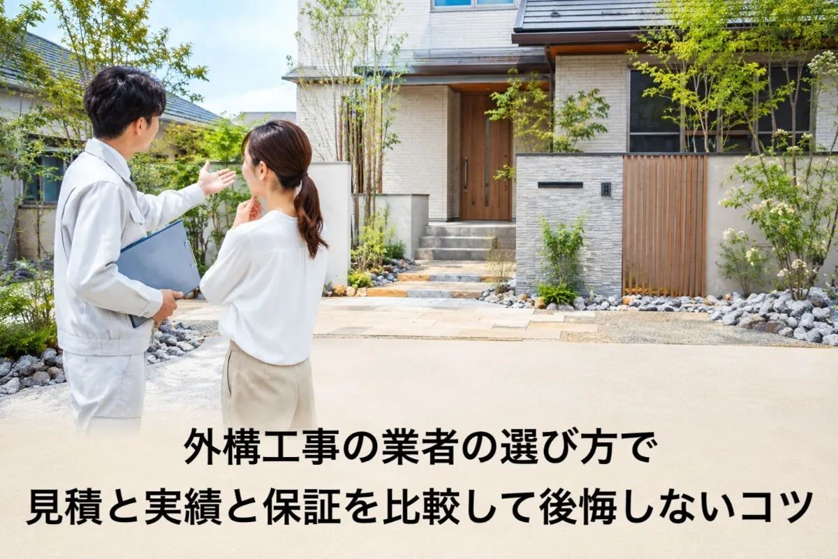 外構工事の業者の選び方で見積と実績と保証を比較して後悔しないコツ