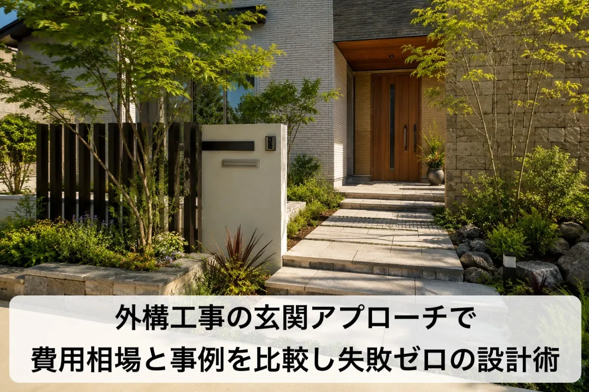 外構工事の玄関アプローチで費用相場と事例を比較し失敗ゼロの設計術